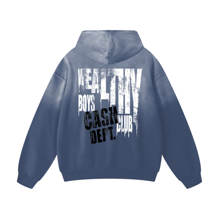 Heavyweight Pure Cotton Handcrafted Monkey Wash Drop Shoulder Oversized Hoodie